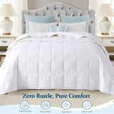 Globon Down Blanket California King Size, Extra Lightweight Summer Comforter/Duvet Insert for Hot Sleepers,Noiseless & Extra Soft, 13 Ounce Fill Weight, White Globon
