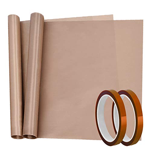 selizo Heat Tape High Temp Tape and Teflon Sheet for Vinyl Heat Press, Sublimation Heat Resistant selizo
