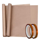 selizo Heat Tape High Temp Tape and Teflon Sheet for Vinyl Heat Press, Sublimation Heat Resistant selizo