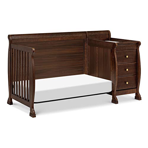DaVinci Kalani 4-in-1 Convertible Crib and Changer Combo in Espresso DaVinci