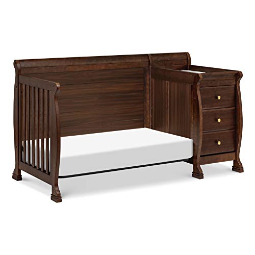 DaVinci Kalani 4-in-1 Convertible Crib and Changer Combo in Espresso