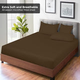 Royale Linens Fitted Sheet Twin - Ultra Soft 1800 Brushed Microfiber - Hotel Luxury Bottom Sheets - Wrinkle Free & Fade Resistant - Deep Pocket Fitted Sheet Only (Twin, Chocolate) ROYALE LINENS