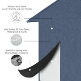 Outdoor Cat House, Outdoor Cat Shelter Feral Cat, Outside Waterproof Cat House for Outdoor/Indoor Cats, Insulated Cat House for Winter with Cozy Cushion, Easy to Assemble, Navy Blue Siedihit