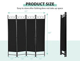 4 Panel Room Divider, Folding Portable Office Walls Dividers with Metal Frame Privacy Screen for Home Office Dorm Separation，Fabric Room Dividers，Room Dividers and Folding Privacy Screens Ckofgdsue