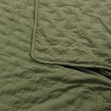 ROARINGWILD Olive Green Cloud Twin Size Quilt Bedding Sets with Pillow Sham, Farmhouse Lightweight Soft Bedspread Coverlet, All Season Rustic Country Thin Comforter, 2 Pieces, 68x90 inches ROARINGWILD