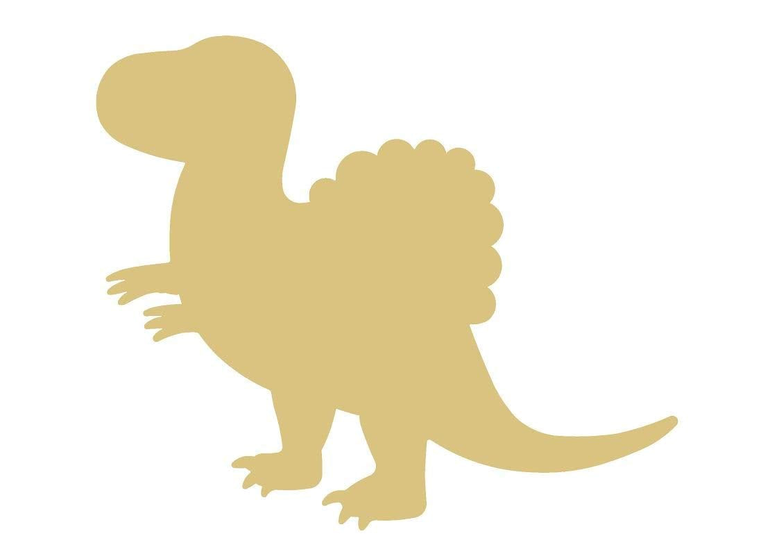 Spinosaurus Dinosaur Cutout Unfinished Wood Animal Prehistoric Kids Room Play Room MDF Shaped Canvas Style 1 Diverse Woodworking