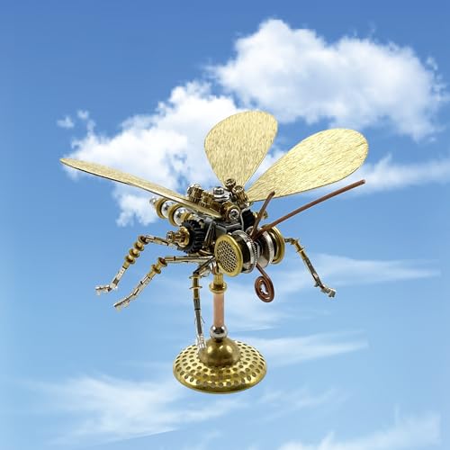 3D Metal Puzzle, Steampunk Butterfly Insect Bug Mechanical Model, Making Kit DIY Projects Metal Building Adult Hobby Kits for Men for Birthday(Butterfly-HD5)