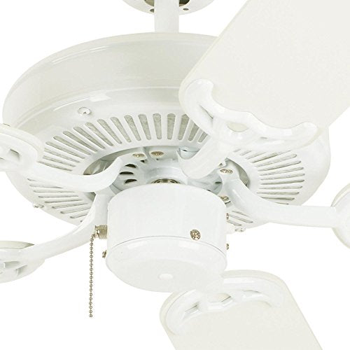 Westinghouse 7802400 Downrod Mount, 5 White Blades Ceiling fan, White 52 Inch Westinghouse