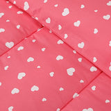 Utopia Bedding Heart Pink Kids Comforter Set with 2 Pillow Shams, 3 Piece Soft Microfiber Twin Bed Comforter with Pillow Shams, Printed Kids Bedding for Boys and Girls, Breathable,Easy Care Utopia Bedding