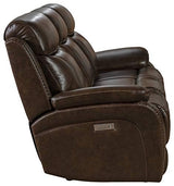 Barcalounger Sandover Power Reclining Sofa, Tri-Tone Chocolate BarcaLounger
