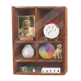 Dmnnlp Dog Memorial Shadow Box with Pen,11x4x14 Inch Pet Ashes Keepsake Wall-Mountable Display Case for Dog /Cat Loss Sympathy Gifts - Wooden Dmnnlp