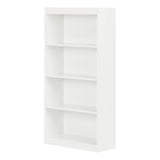 Maykoosh Artisanal Artistry 4-Shelf Bookcase - Compact Versatile Bookcase w/Adjustable Shelves for Any Room, 11.5" D x 28" W x 56" H Ideal as a Modern Bookcase, Wooden Bookshelf, or Display Bookcase Maykoosh