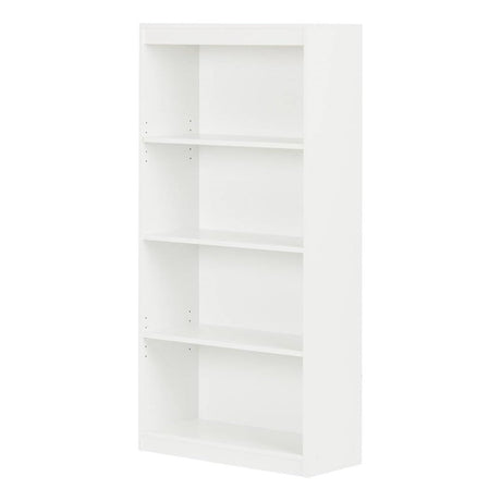 Maykoosh Artisanal Artistry 4-Shelf Bookcase - Compact Versatile Bookcase w/Adjustable Shelves for Any Room, 11.5" D x 28" W x 56" H Ideal as a Modern Bookcase, Wooden Bookshelf, or Display Bookcase Maykoosh