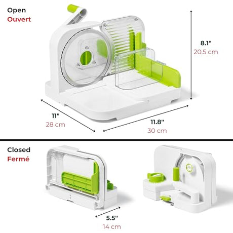 Starfrit Deli Slicer, 11" x 11.8" x 7.9", Green Starfrit