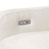 Lexicon Modern Power Recliner Chair with One-Touch Control and Charging Ports, Chenille Home Theater Seating, Wall-Hugger Reclining Chair for Living Room/Bedroom/Office, Easy Assembly, Beige