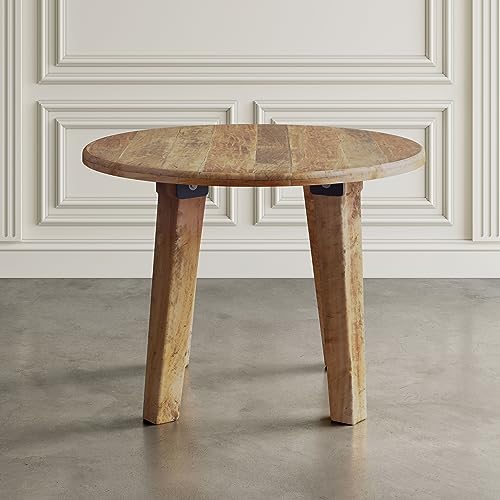 Jofran Reclamation 42" Rustic Reclaimed Solid Wood Round Dining Table Jofran Inc.