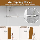 Polup Kitchen Pantry Cabinet, 90" Tall Metal Pantry Cabinet, Food Cupboards with Doors and Shelves, Freestanding Storage Cabinets for Dining, Living Room, 16"D x 32"W x 90"H, White, Assembly Required Polup