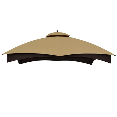 ABCCANOPY Gazebo Replacement Canopy Top for Lowe's Allen Roth #GF-12S004B-1, Beige