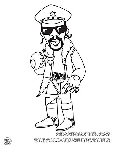 Hip Hop Coloring Book Dokument Forlag