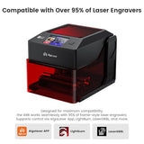 AlgoLaser Mini Rotary Roller for Laser Engraver – 360° Adjustable Y-Axis Rotary Attachment for Tumblers, Bottles & Cylindrical Engraving (Accessory Only, No Laser) AlgoLaser