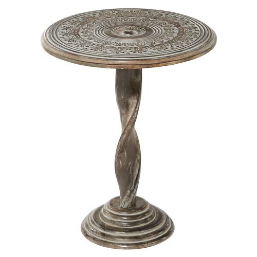 Deco 79 Traditional Wood Accent, Side Table 18" x 18" x 22", Brown Deco 79