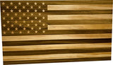 American Flag Concealed Gun Cabinet, Hidden Gun Storage American Flag (Natural) Bellewood Designs
