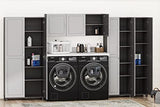 SystemBuild Evolution Kendall 36" Utility Storage Cabinet, Graphite Gray/Light Gray SystemBuild