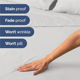 Full 6 Piece Sheet Set - Comfy Breathable & Cooling - Ultra-Soft Hotel Luxury Bedding Set w/ 8-16 Inch Deep Pockets - 1 Flat & 1 Fitted Sheet & 4 Pillowcases - Wrinkle Free & Easy Care - French Grey CGK Unlimited