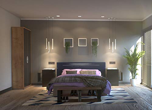 FURINNO Nelly Entertainment Center TV Stand, Short 43.3"(W) x13.4(H) x13.1(D), Columbia Walnut/Black Furinno