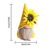 GDYYEZI Sunflower Garden Gnome, Sunflower Spring Gnome Mantel Display,Handmade Gnome Faceless Plush Doll, Farmhouse Tiered Tray Rustic Sca GDYYEZI