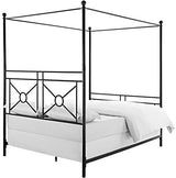 Crosley Furniture Montgomery Canopy Bed Set, Black, Queen Crosley Furniture