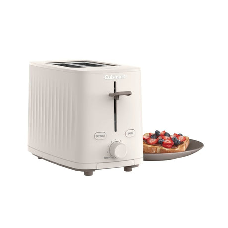 Cuisinart Soho™ Collection 2-Slice Toaster, 7 Toaster Setting, Defrost, Reheat, and Bagel Setting, Convenient Rear Cord Storage, Truffle, CPT-7TR Cuisinart