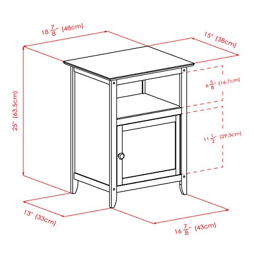 Winsome Wood Henry Accent Table, Natural, FURNITURE - WoodArtSupply