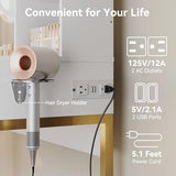 Dowinx Vanity Desk with LED Lighted Mirror & Power Outlet, White Vanity Desk with Adjustable 3 Lighting Modes, Small Vanity Desk for Bedroom, Makeup Vanity with Chair for Girl, Gold and White Dowinx