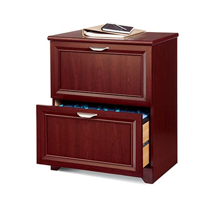 Realspace® Magellan 23-1/2"W x 16-9/16"D Lateral 2-Drawer File Cabinet, Classic Cherry - WoodArtSupply