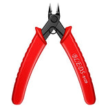 Flush Cutter, Wire Cutters, BS-8109 Soft Wire Cutter Pliers Precision Micro Cutter Anti-Slip Flush Cutter for Electronics Aluminum Jewelry 3D Printing Copper Wire Cables Floral BLEDS