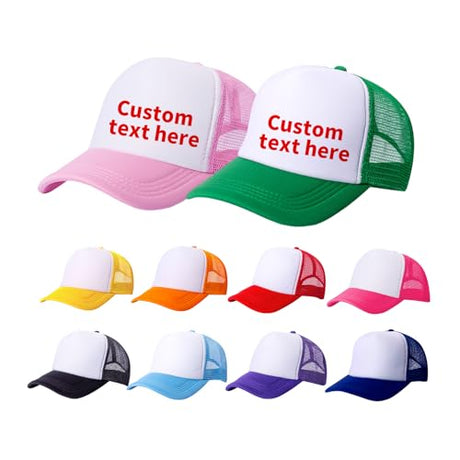 TZYZZQH 10 Pack of Blank Trucker Hat Bulk Men and Women Baseball Cap Bulk Hats DIY Graffiti Mesh Hat Hot Stamping Hats Sublimation hat TZYZZQH