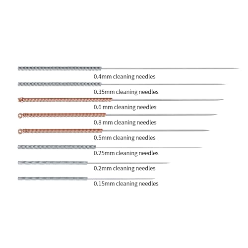 YOUYIDUN-48Pcs 3DPrinter Nozzle Cleaning Kit, 3DPrinter Nozzle Cleaning Needles Nozzle Cleaner 0.15/0.25/0.35/0.4/0.5/0.6/0.8mm, Stainless Steel Needles, Tweezers, Wire Brush for 3DPrinter Ac - WoodArtSupply