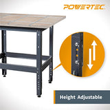 POWERTEC UT1006 Router Table Stand | 400lb Capacity Heavy Duty Base with Adjustable Legs and Levelers POWERTEC