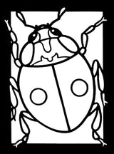 Insects Mini Stained Glass Coloring Book (Dover Little Activity Books: Insects) Dover Publications