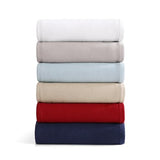 Tommy Hilfiger - King Cotton Blanket, Textured Pique Weave Bedding, Medium Weight Soft Blanket, Anti-Pilling & Fade Resistant, Ideal for Layering, Oeko-TEX Certified (Red) Tommy Hilfiger