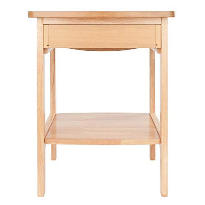 Winsome 82218 Wood Claire Accent Table, Natural 18 inches - WoodArtSupply