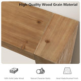 WINWY Solid Wood Console Table for Entryway, 63" Long Farmhouse Sofa Table Behind Couch, Rustic Rectangular Wooden Entry Tables for Living Room, Hallway, Foyer, 10 Mins Easy Assembly WINWY