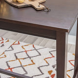 Linon Espresso 42 inch Bar Height Pub Claridge Table Linon