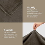 Utopia Bedding Fleece Blanket King Size Brown 300GSM Luxury Fuzzy Soft Anti-Static Microfiber Bed Blanket (90x102 Inch) Utopia Bedding