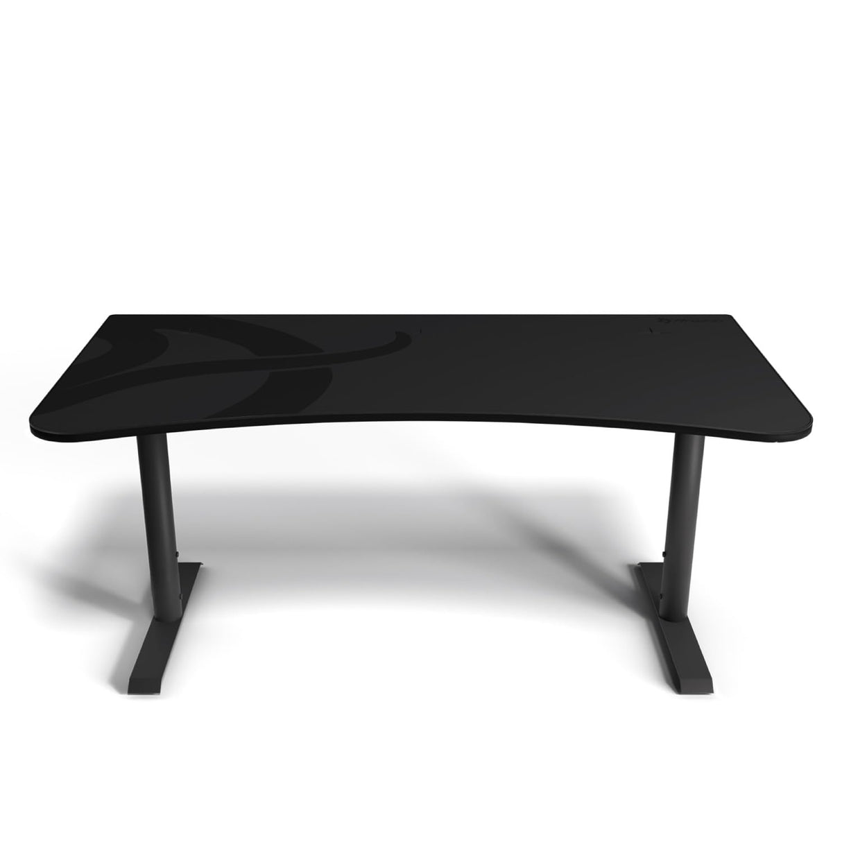 Arozzi Arena Ultrawide Curved Gaming and Office Desk with Full Surface Water Resistant Desk Mat with 3 Custom Monitor Mount Cut Outs and Under The Desk Cable Management Netting - Gunmetal Arozzi