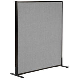 Global Industrial Office Partition Panel, 36.25 Inch Width x 42 Inch Height, Gray, Freestanding, Build Your Own Office Layout Global Industrial