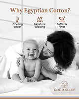 1000 TC White Standard Pillowcases Set of 4 100% Egyptian Cotton Pillow Cases with Long Staple Cotton & Sateen Weave, Silky Soft Hotel - Like Bed Pillow Covers for Comfy Sleeping, Snug Fit Good Sleep Bedding