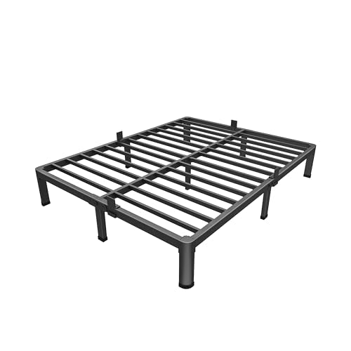 MAF 10 Inch King Metal Platform Bed Frame with Round Corner Legs, 3000 LBS Heavy Duty Steel Slats Support, Noise Free, No Box Spring Needed, Easy Assembly MAF