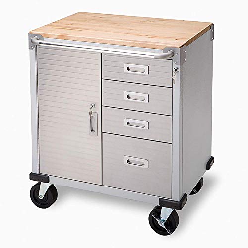 Seville Classics UltraHD Rolling Storage Cabinet with Drawers - WoodArtSupply